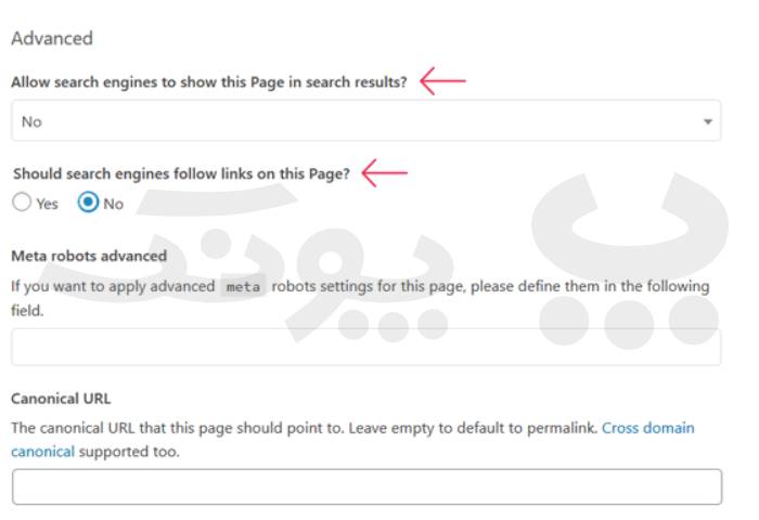 استفاده از افزونه Yoast SEO در Noindex کردن صفحات