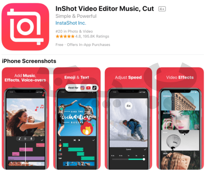 نرم افزار Inshot برای ساخت استوری اینستاگرام