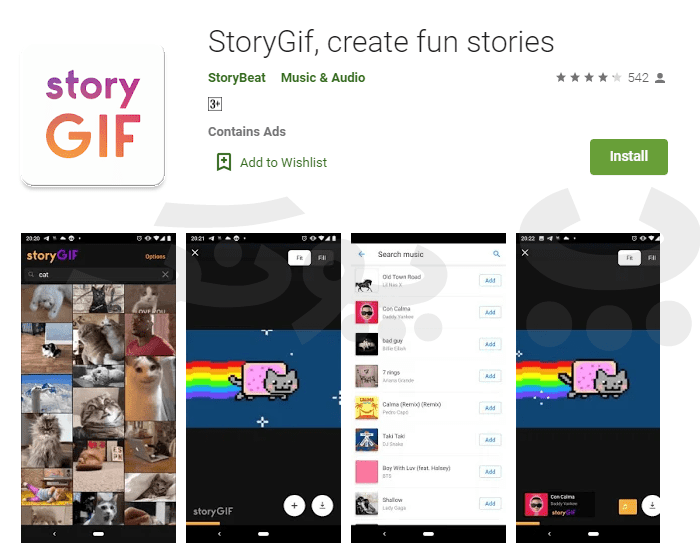 نرم افزار GIF برای ساخت استوری اینستاگرام