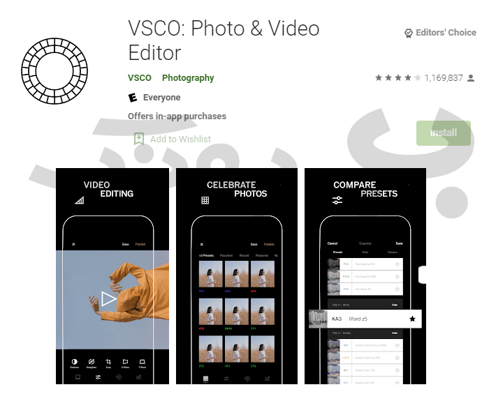 نرم افزار VSCO برای ساخت استوری