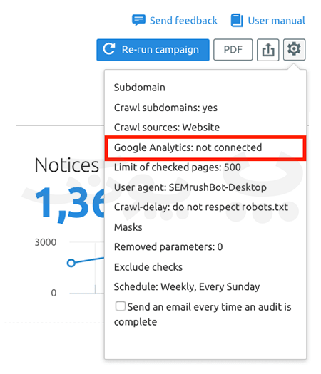 اتصال Google Analytics